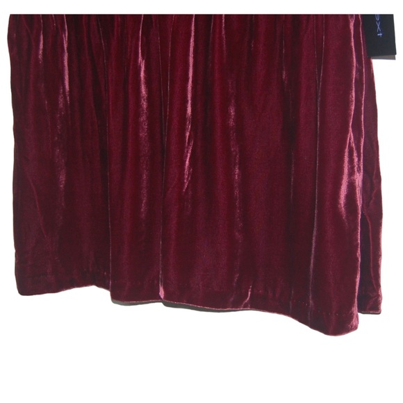 NWT beautiful crushed velvet deep burgundy color top. So soft!! - Picture 4 of 8